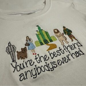 Blanks Boutique Wizard of Oz White Tshirt with Embroidery 4T